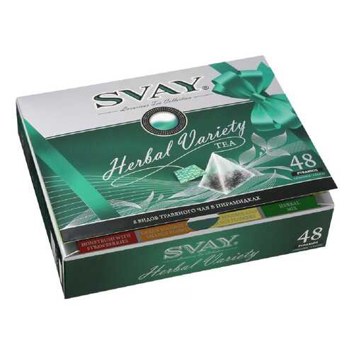 Подарочный набор Svay herbal variety 8 видов травянного чая 48 пакетиков в ВкусВилл