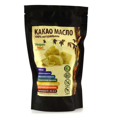 Какао-масло натуральное Vegan Food 200 г в ВкусВилл