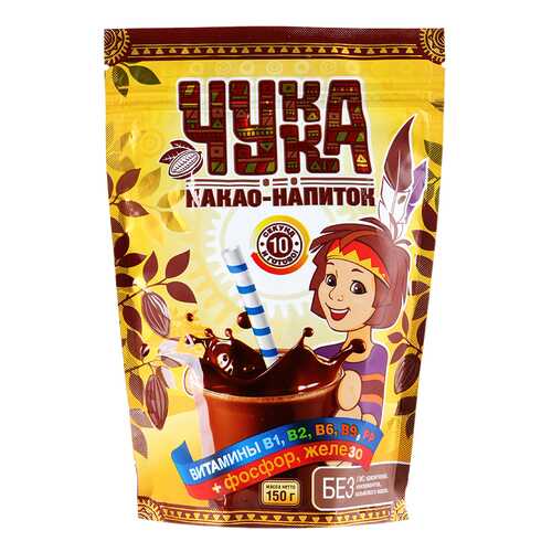 Какао-напиток Экологика чука гранулированный 150 г в ВкусВилл