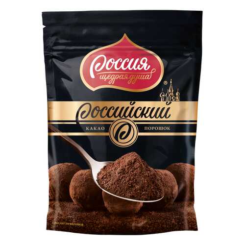 Какао-порошок Российский для приготовления десертов и напитков 100 г в ВкусВилл