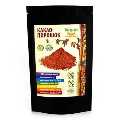 Какао-порошок Vegan Food натуральный 100 г в ВкусВилл