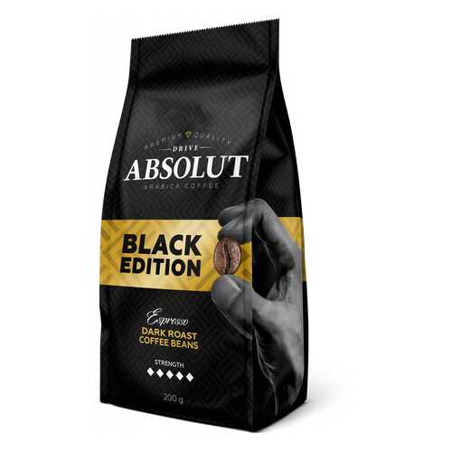 Кофе Absolut Drive Black Edition в зернах 200 г в ВкусВилл