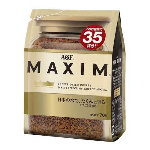 Кофе AGF Maxim растворимый gold blend 70 г в ВкусВилл