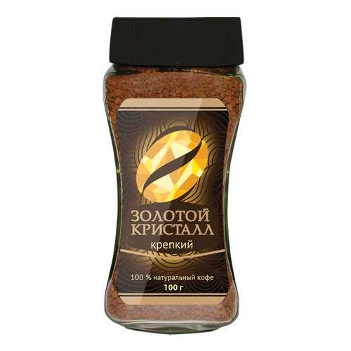 Кофе alma Золотой Кристалл растворимый крепкий 100 г в ВкусВилл