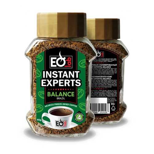 Кофе Espressolab Instant Experts Balance Brazil растворимый 95 г в ВкусВилл
