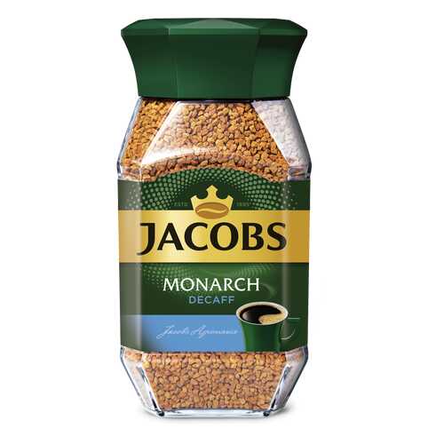 Кофе Jacobs monarch decaff натуральный растворимый сублимированный 95 г в ВкусВилл