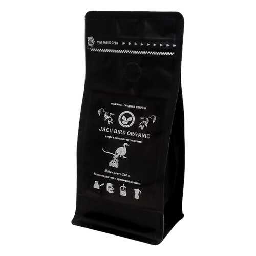 Кофе Jacu bird organic в зёрнах средней обжарки 200 г в ВкусВилл