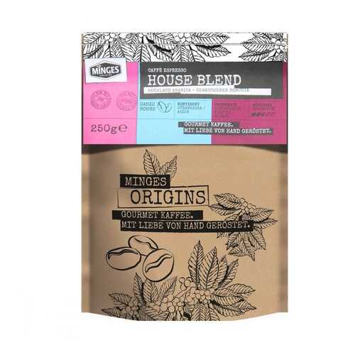Кофе Minges Origins Caffe Espresso House Blend в зернах 250 г в ВкусВилл