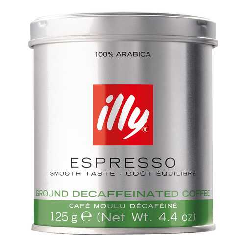 Кофе молотый ILLY caffe декофеиновый 125 г в ВкусВилл