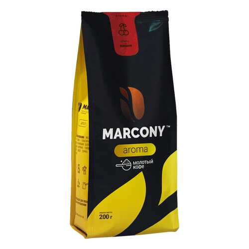 Кофе молотый MARCONY AROMA со вкусом вишни 200г в ВкусВилл