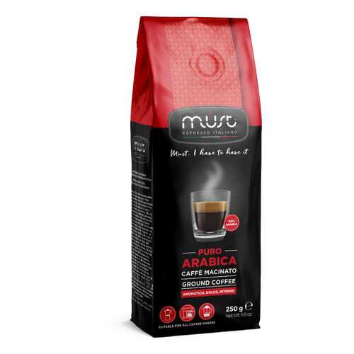 Кофе молотый Must pure arabica 250 г в ВкусВилл