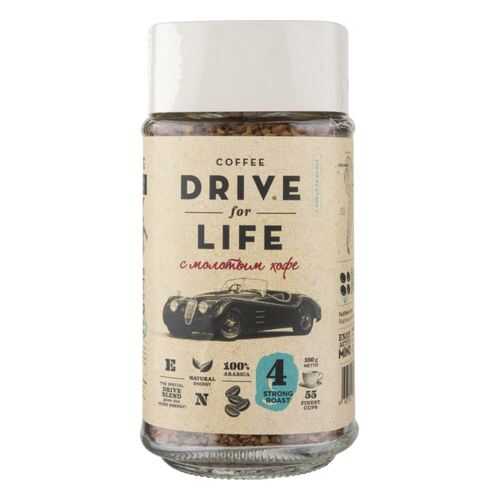 Кофе растворимый Drive for Life strong roast с молотым 100 г в ВкусВилл