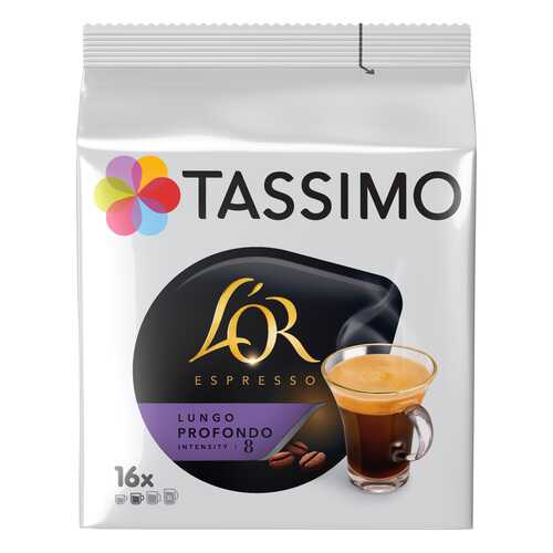 Кофе Tassimo L'or Espresso Lungo Profondo в капсулах 16 шт в ВкусВилл