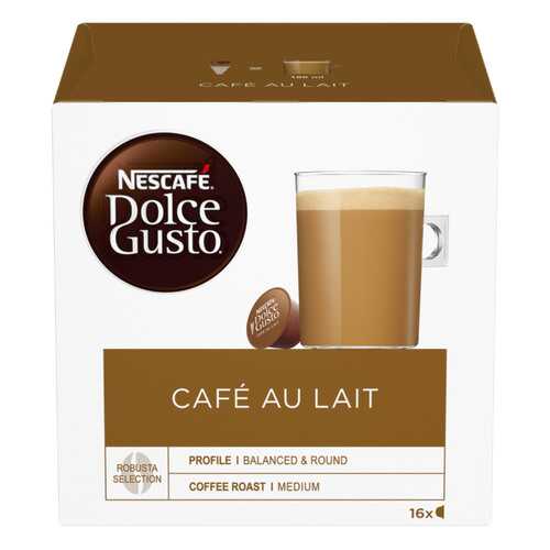 Кофе в капсулах Nescafe dolce gusto cafe au lait 16 капсул в ВкусВилл
