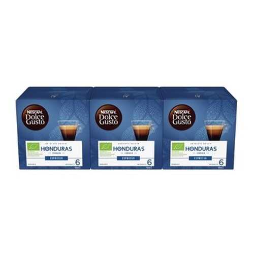 Кофе в капсулах Nescafe Dolce Gusto Эспрессо Гондурас 3 штуки по 12 капсул в ВкусВилл