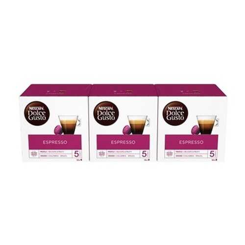 Кофе в капсулах Nescafe Dolce GustoЭспрессо 3 штуки по 16 капсул в ВкусВилл