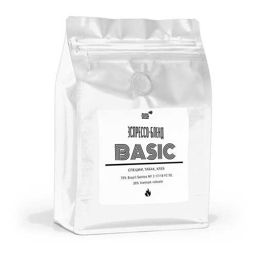 Кофе в зернах Black coffee beans Basic, 250 г в ВкусВилл