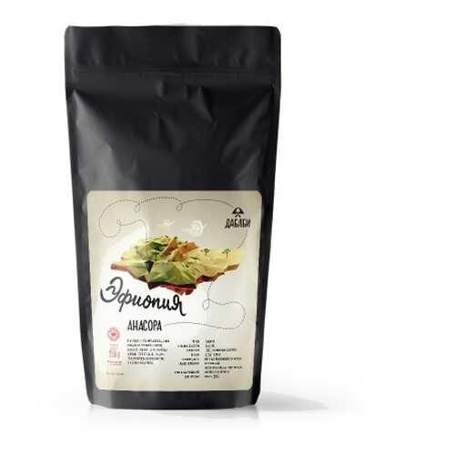 Кофе в зернах Даблби арабика Эфиопия Анасора 250 г в ВкусВилл