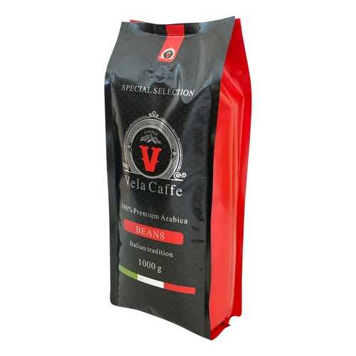 Кофе в зернах Vela Caffe 100% Арабика Премиум 1000гр светлая обжарка в ВкусВилл