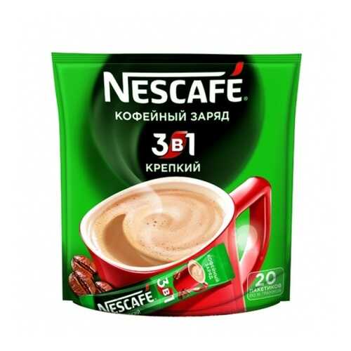 Кофейный напиток растворимый Nescafe 3в1 крепкий 16 г 20 пакетиков в ВкусВилл