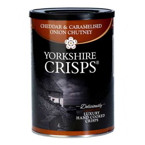 Чипсы картофельные Yorkshire Crisps с сыром чеддер и карамелизированным луком 100 г в ВкусВилл