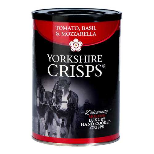 Чипсы картофельные Yorkshire Crisps с томатом базиликом и моцареллой 100 г в ВкусВилл