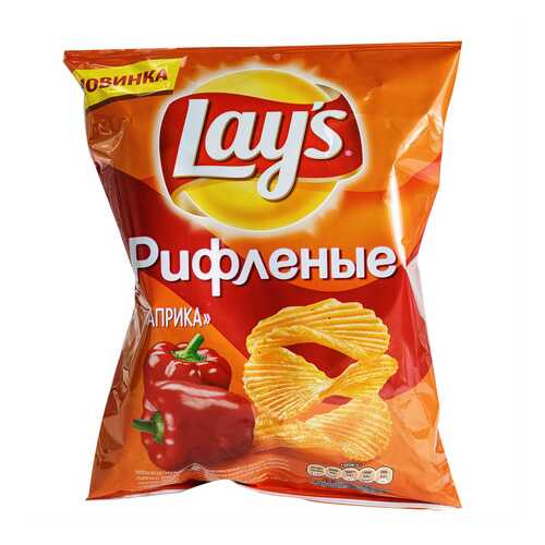 Чипсы Lays Рифленые со вкусом паприки 150г в ВкусВилл