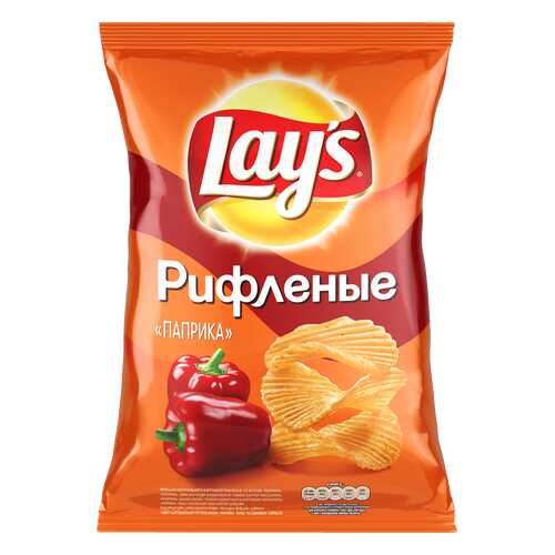 Чипсы Лейз из натурального картофеля паприка 150 г в ВкусВилл
