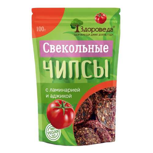 Чипсы свекольные Здороведа с ламинарией и аджикой 100 г в ВкусВилл