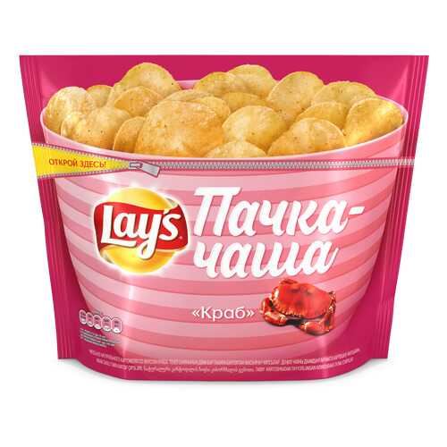 Картофельные чипсы Lay's краб 240 г в ВкусВилл