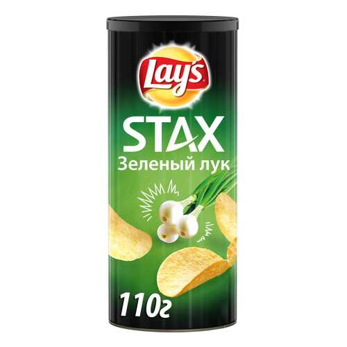 Картофельные чипсы Lay's stax зеленый лук 110 г в ВкусВилл