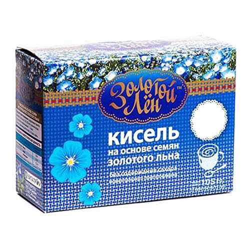 Кисель на льняной основе Золотой лен апельсин 7 пакетов по 15 г в ВкусВилл