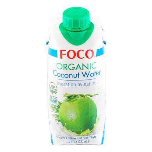 Вода кокосовая органическая Foco 330 мл в ВкусВилл