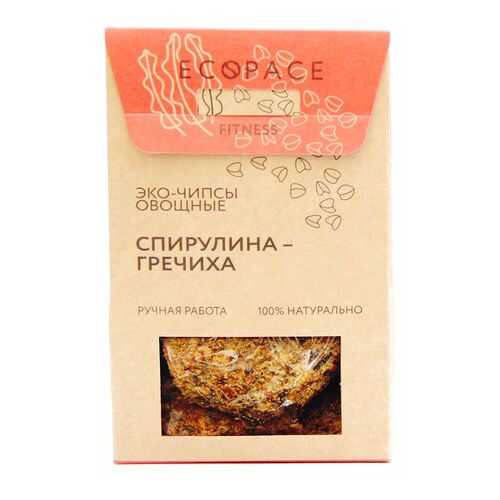 Эко-чипсы овощные Fitness спирулина-гречиха 40 г в ВкусВилл