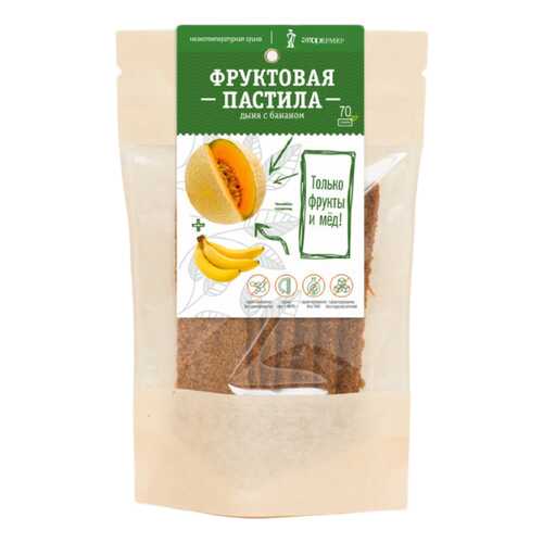 Пастила Экофермер фруктовая киви с бананом и медом 50 г в ВкусВилл