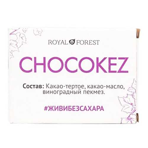 Шоколад Royal Forest Chocokez на виноградном пекмезе 30г в ВкусВилл