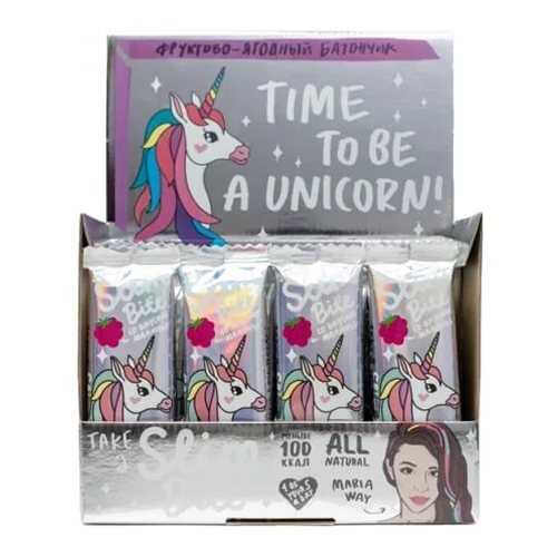 Батончик Фруктово-ягодный Bite Slim Unicorn Малина 30 штук по 30 гр в ВкусВилл