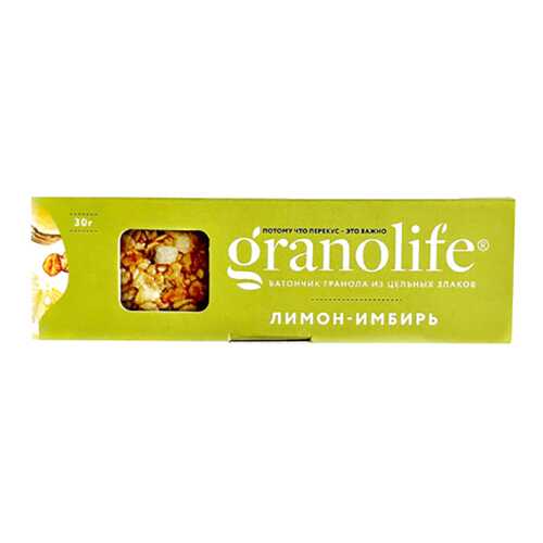Батончик-гранола Granolife лимон-имбирь в ВкусВилл