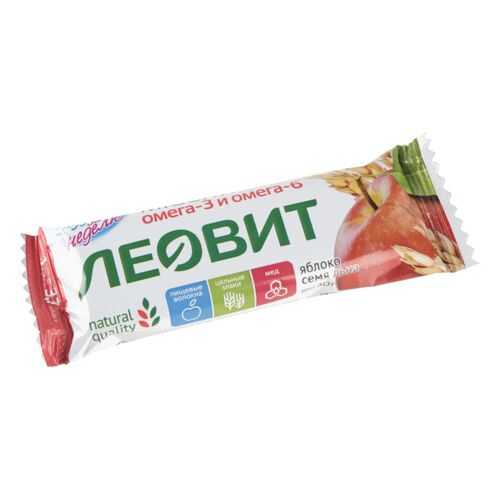 Батончик-мюсли яблоко Худеем за неделю с семенами льна 30 г в ВкусВилл