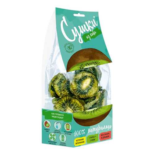 Чипсы фруктовые Биопродукты сушки из киви 30 г в ВкусВилл