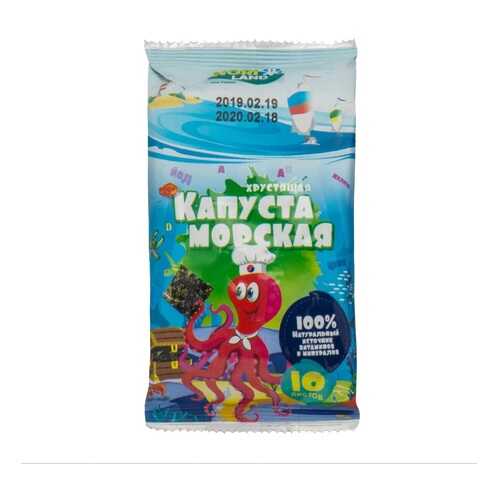 Морская капуста NORI LAND Осьминожка сушеная 4.5г Южная Корея в ВкусВилл