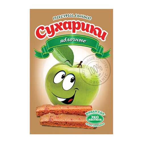 Пастильные сухарики Эко пастила яблочные в ВкусВилл