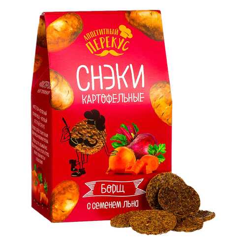 Снеки картофельные Полезный перекус борщ 100 г в ВкусВилл