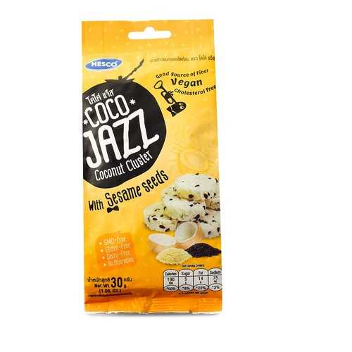 Снеки кокосовые Coco Jazz с кунжутом 30г Таиланд в ВкусВилл