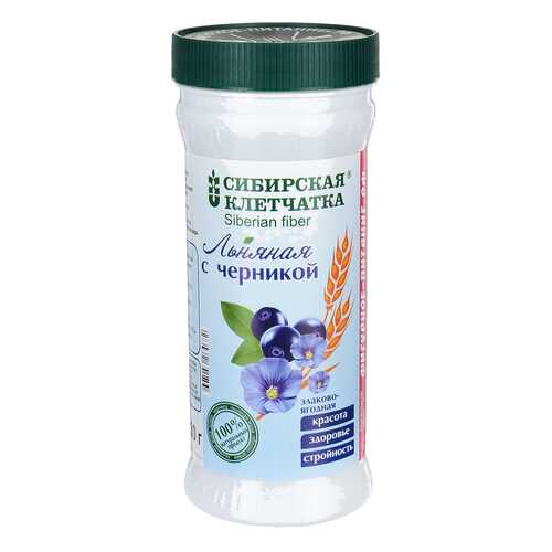 Клетчатка льняная Сибирская клетчатка с черникой 280 г в ВкусВилл