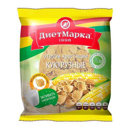 Отруби хрустящие ДиетМарка кукурузные 100 г в ВкусВилл