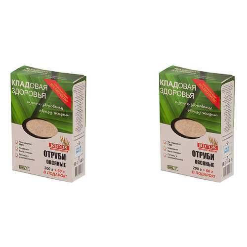 Отруби овсяные -2 Ricos 400 г в ВкусВилл