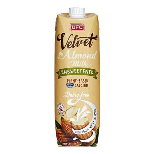 Миндальный напиток UFC Velvet Unsweetened без сахара 1000 мл в ВкусВилл