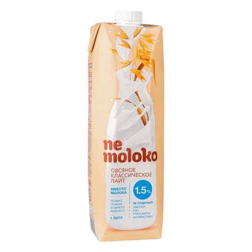 Напиток овсяный Ne moloko классический лайт 1.5% 1 л в ВкусВилл