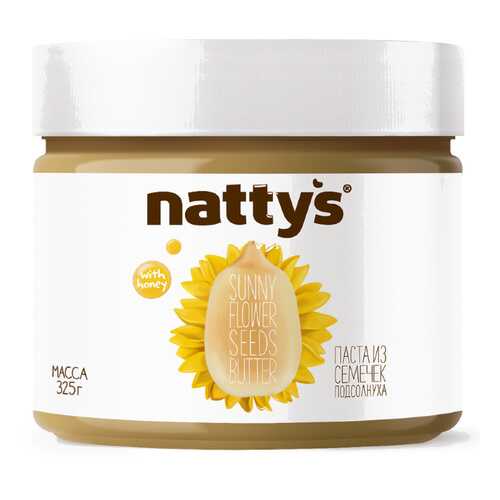 Паста Nattys Sunny из семечек подсолнуха 325 г в ВкусВилл
